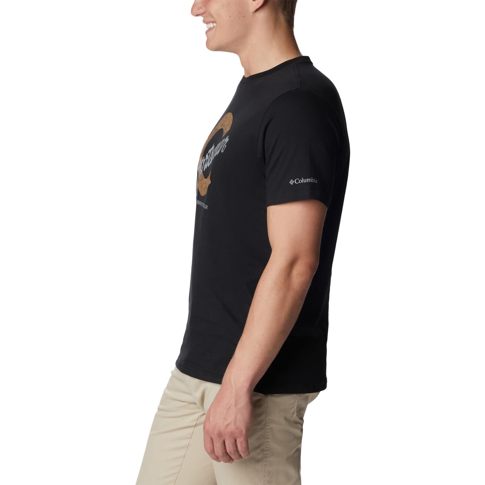 Maglietta Columbia Graphic Casual, Nero, Uomini 4/5