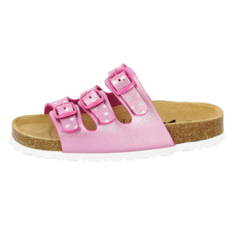 Pantolette rosa Mädchen Slipper Bioline Star