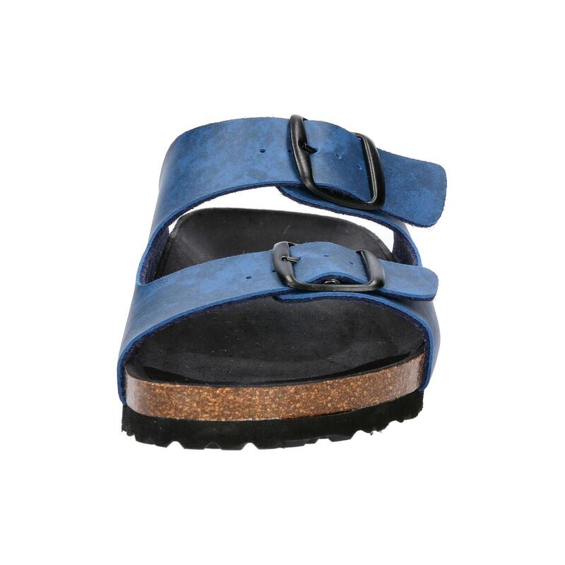 Pantolette blau Herren Pantolette Bioline Man Vegan