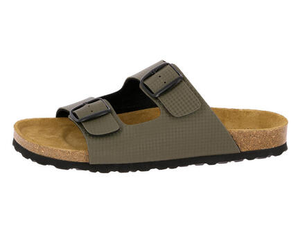 LICO Bioline Metal Herren-Pantolette mit verstellbaren Schnallen