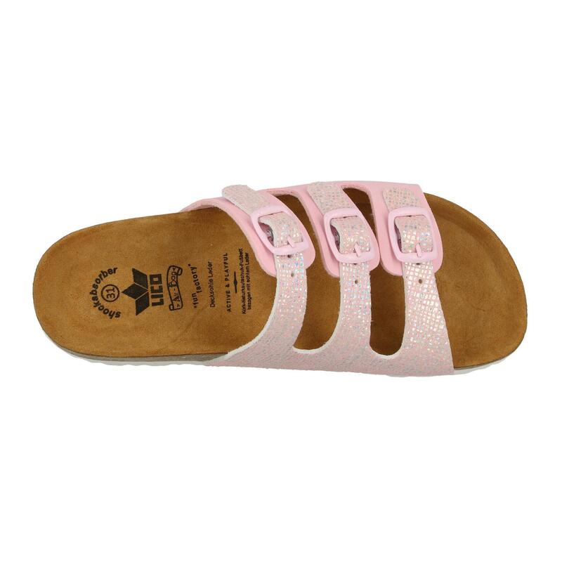 Pantolette rosa Mädchen Slipper Bioline Free Kids