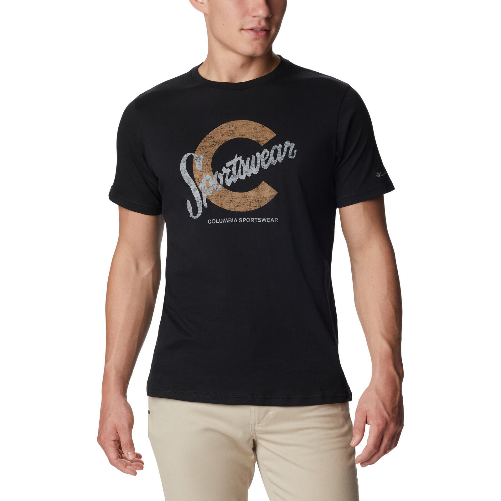 Columbia - T-shirt Columbia Graphic Casual, Noir, Hommes - T-shirt Manches Courtes - Noir - S - Decathlon