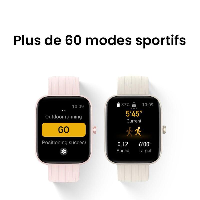 MONTRE CONNECTÉE GPS CARDIO - AMAZFIT Bip 3 Pro  Cream