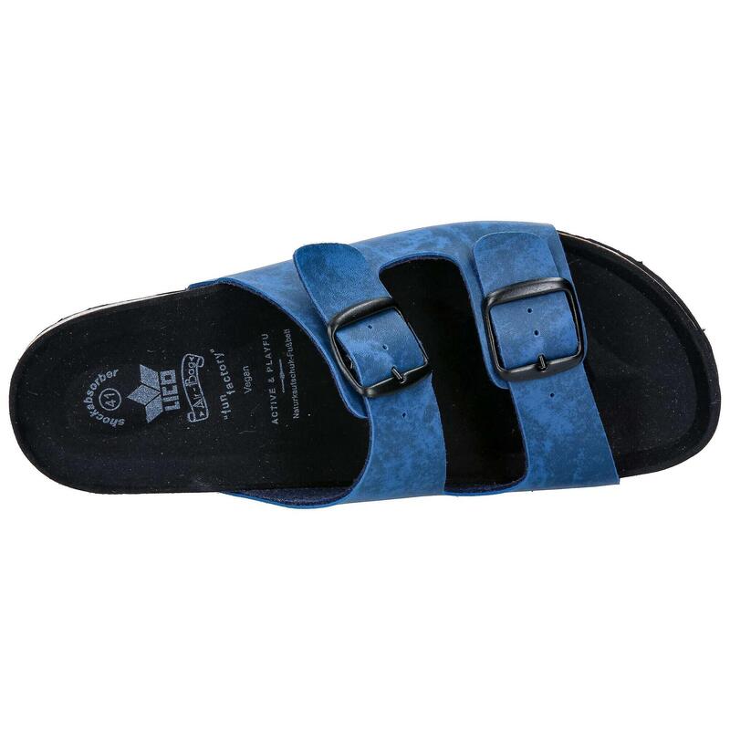 Pantolette blau Herren Pantolette Bioline Man Vegan