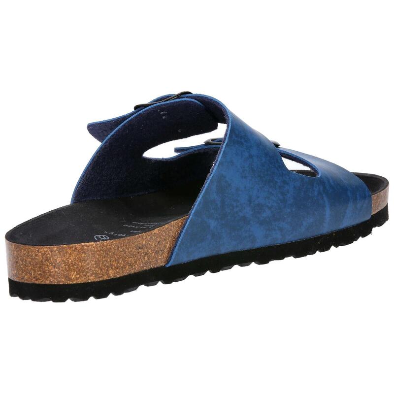 Pantolette blau Herren Pantolette Bioline Man Vegan