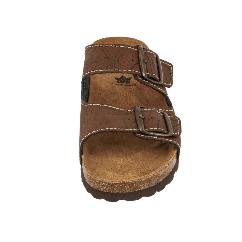 Pantolette braun Herren Slipper Natural Elefo