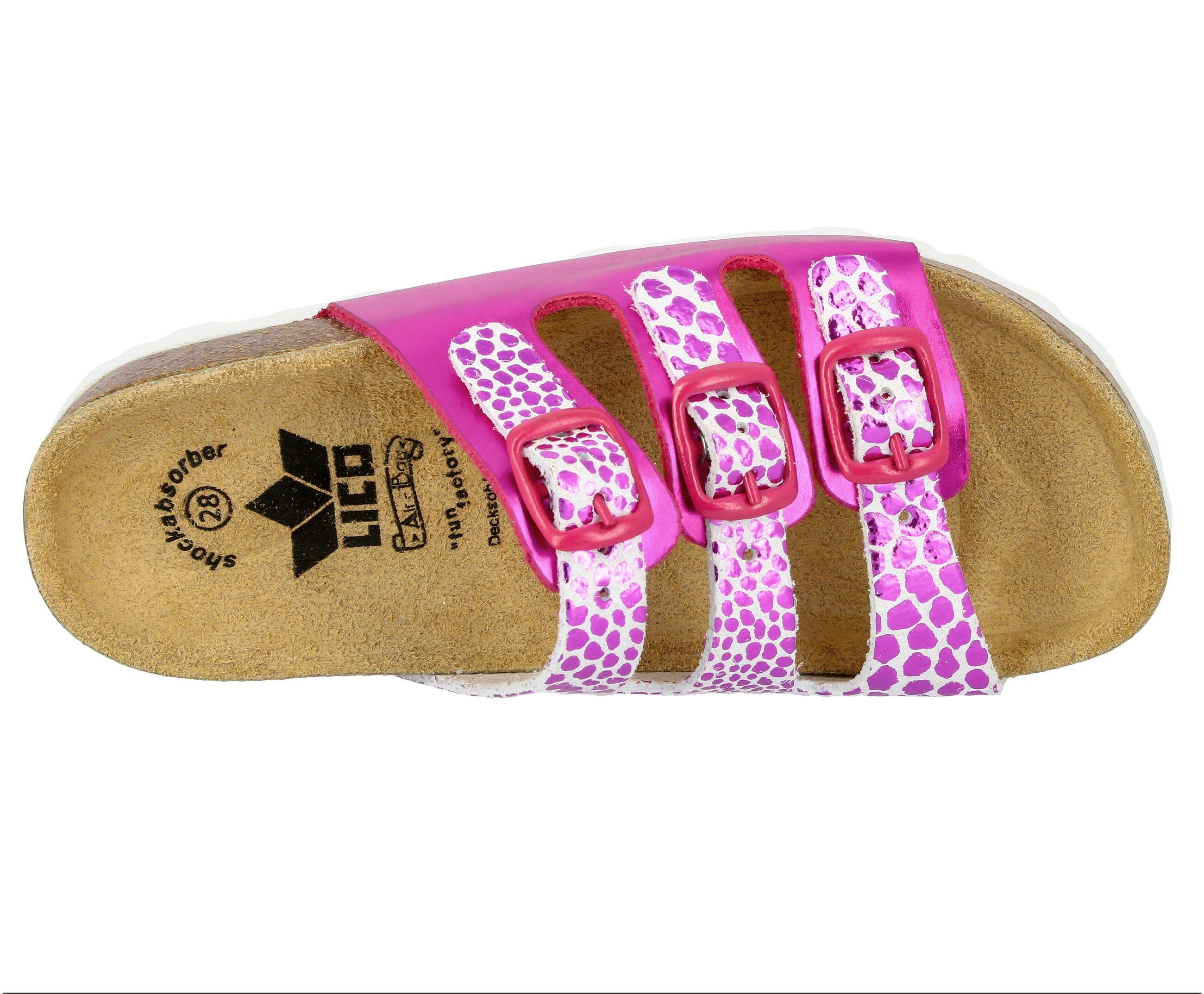 Pantolette Mädchen Schnallen LICO Bioline Trendy 5/6