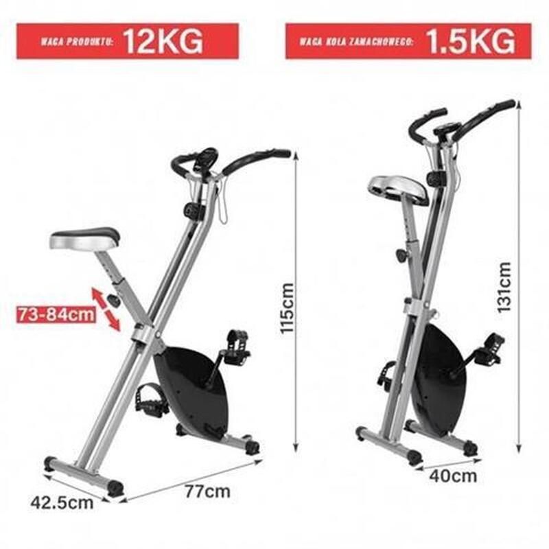 Bicicleta exercitii cu afisaj LCD, Physionics