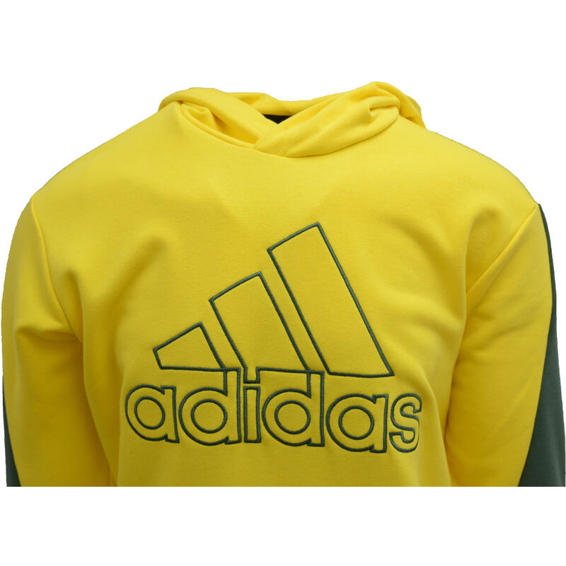 Sudadera adidas Future Icons Embroidered Badge of Sport, Amarillo, Hombre