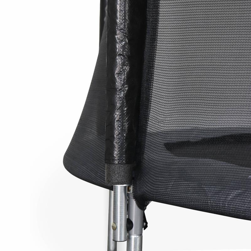 Trampoline 180cm - Cassiopée gris avec son filet de protection - Trampoline de