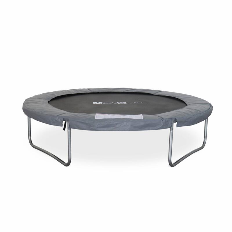 Trampoline 180cm - Cassiopée gris avec son filet de protection - Trampoline de