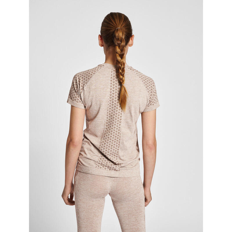 T-Shirt Hmlci Yoga Femme Extensible Séchage Rapide Sans Couture Hummel