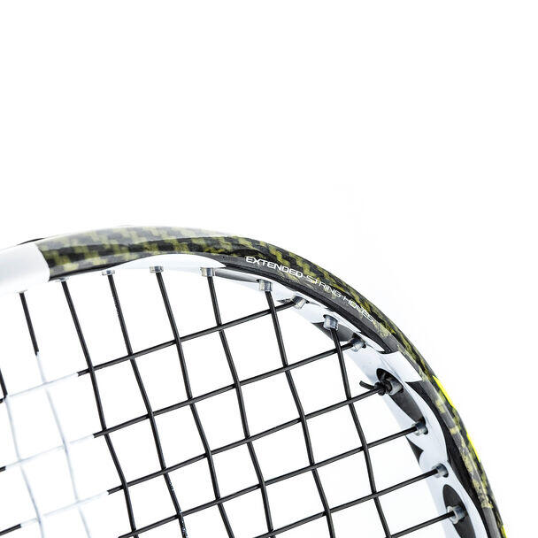 Carboflex X Top 125 Unisex Carbon Fiber Squash Racket - White