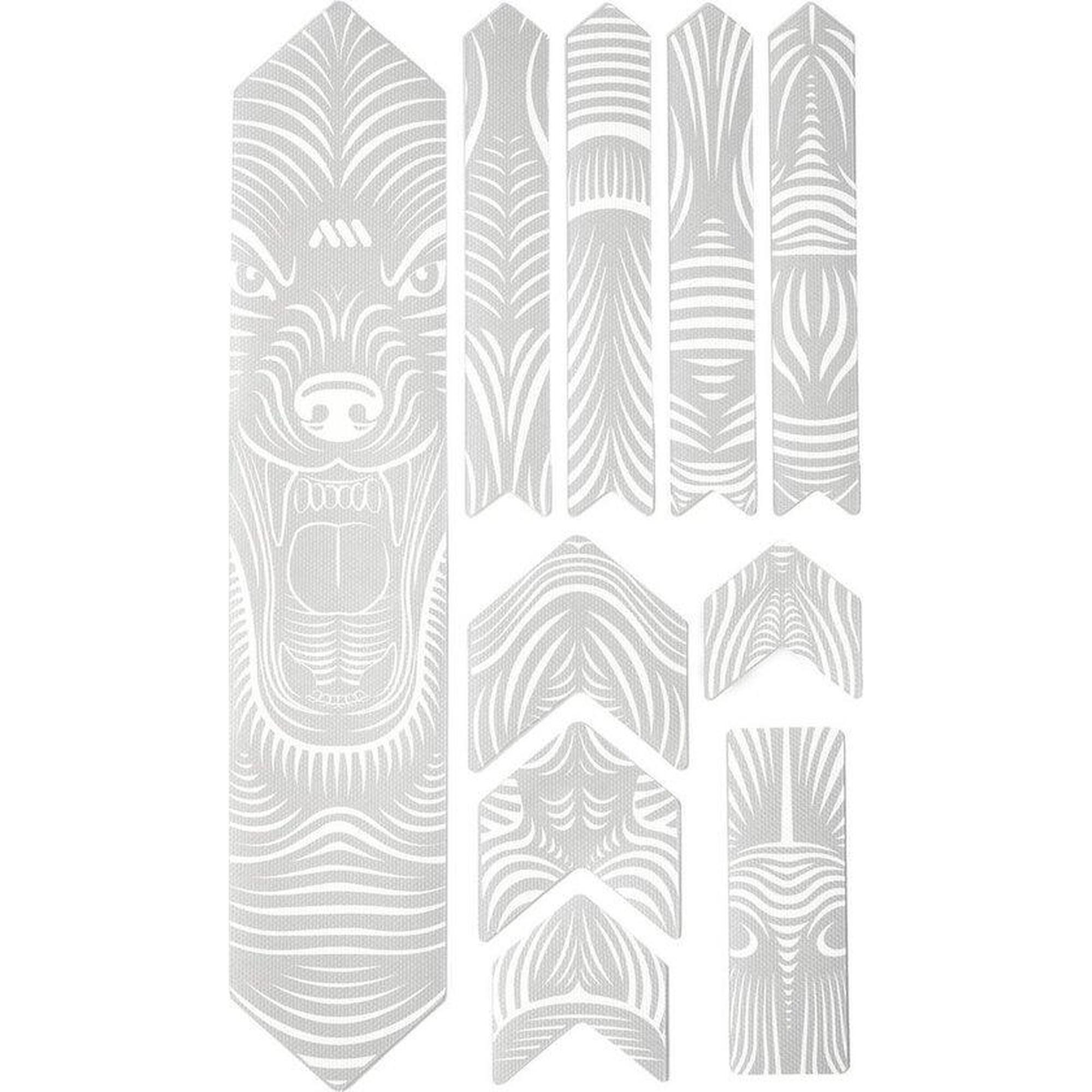 All Mountain Style - Kit Protection De Cadre - Extra 10 Pièces - Wolf/blanc - Autocollant - Taille Unique - Decathlon
