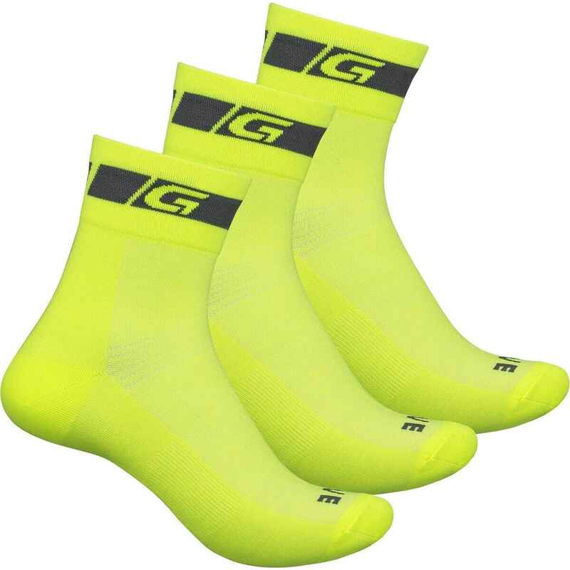 Fahrradsocken 3-pack Hi-Vis Regular Cut
