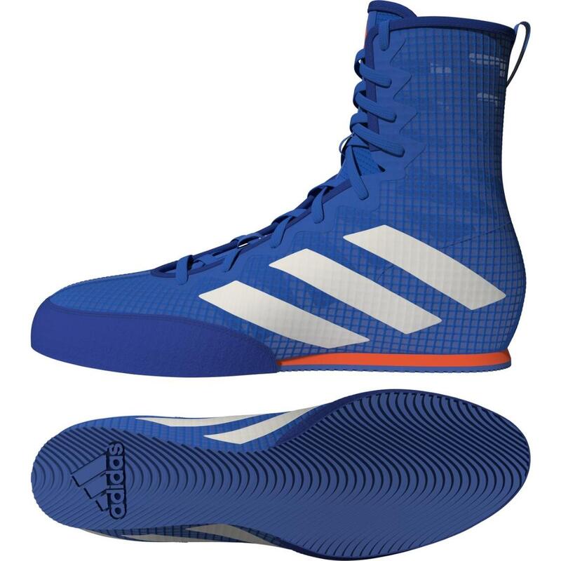 adidas Boksschoenen Box-Hog 4 Blauw/Wit