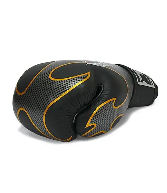 Luvas de boxe Top King Empower em couro prateado negro 5/5