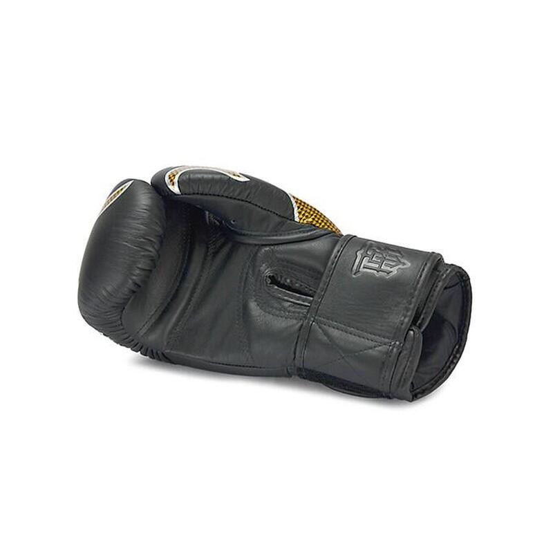 Gant de boxe Top King Empower en cuir or-noir