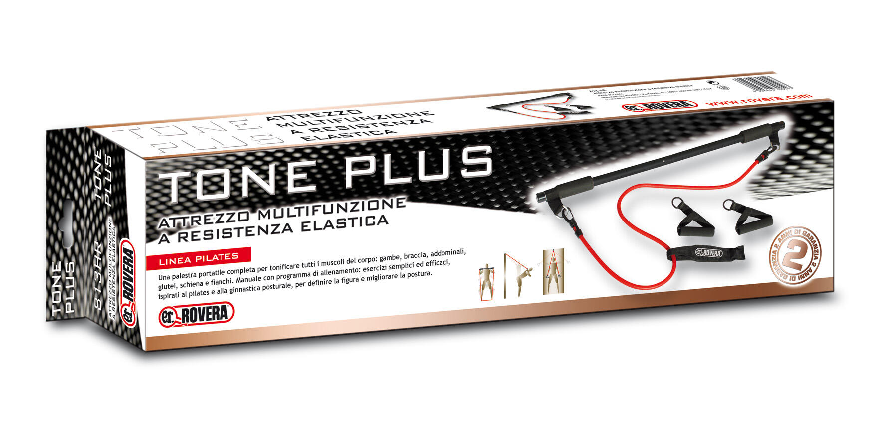Barra Multifunción para Puerta con Resistencia Elástica TONE PLUS Squat Espalda 3/3