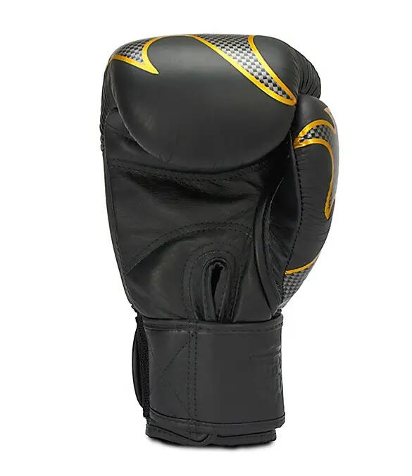Luvas de boxe Top King Empower em couro prateado negro 2/5