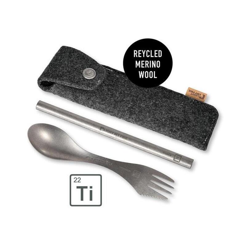 Light My Fire Eco Spork'n Straw Titanium Kit