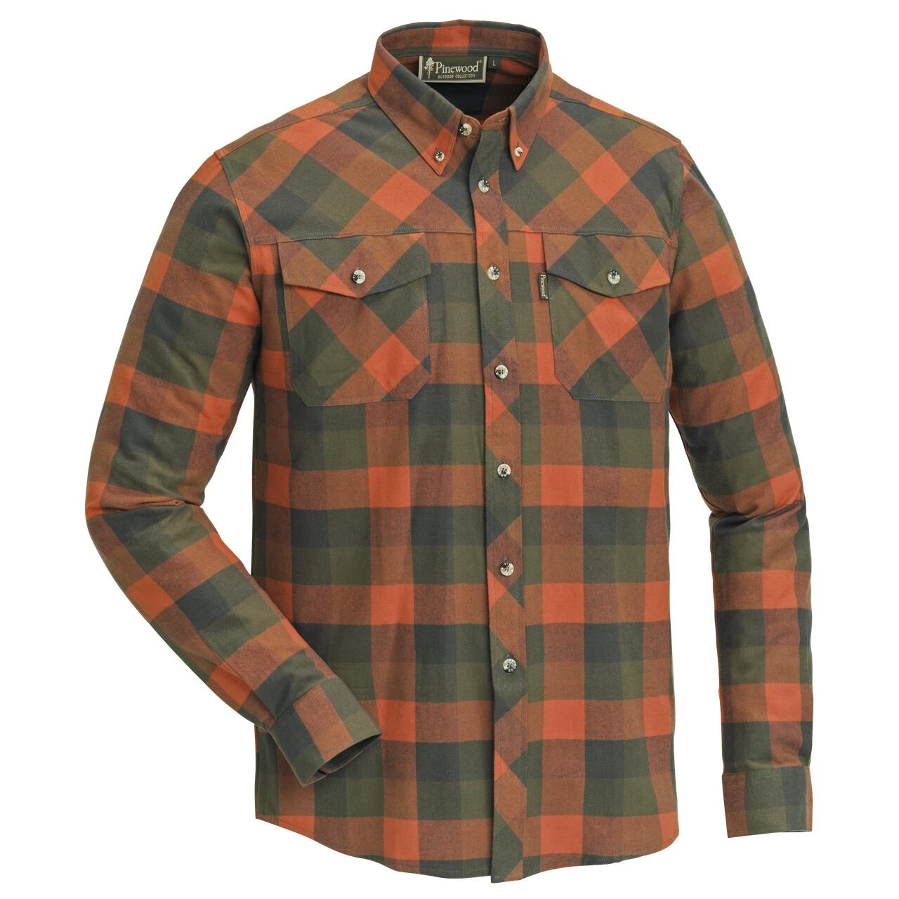 Pinewood Lumbo - Chemise - Terracotta/Vert 2/4