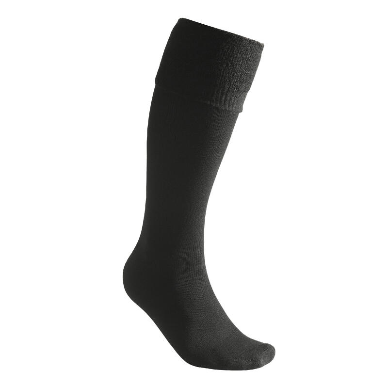 Woolpower Chaussettes hautes jusqu'au genou Merino 400 - Noir