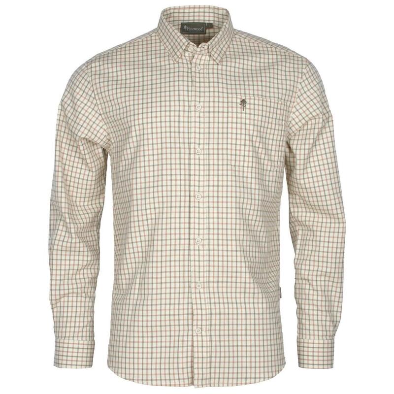 Pinewood Nydala Grouse Shirt - Offwhite/Green