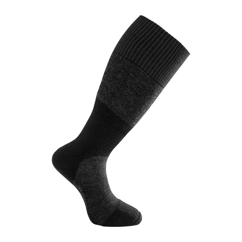 Woolpower Calcetines Skilled Knee-high 400 - Gris oscuro/Negro