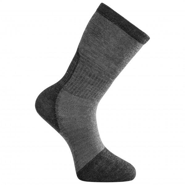 Woolpower Chaussettes Skilled Liner Classic - Gris Foncé/Gris