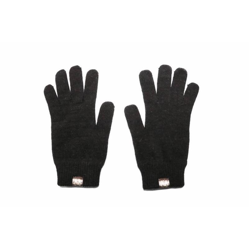 Weft Gants Possum/Merino - Doigts longs - Noir anthracite