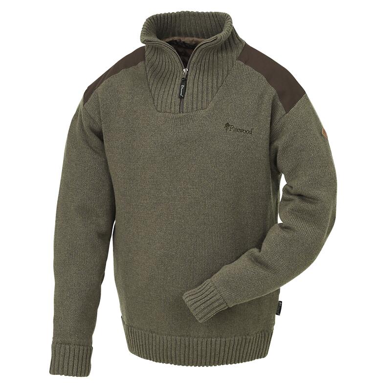 Pinewood New Stormy Sweater - Bruin Melange Warme Trui