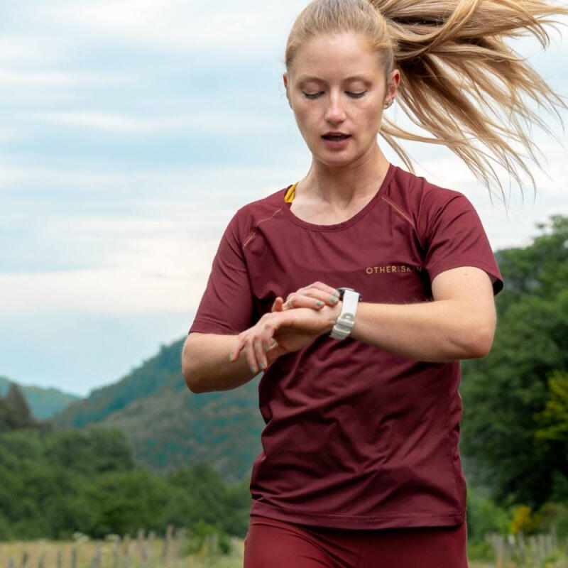 Tee-Shirt Multisport Femme Bordeaux Ecoresponsable