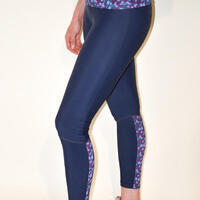 Legging Course à Pied Femme Bleu Ecoresponsable