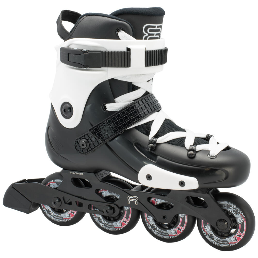 FR W 80 INLINE FITNESS, FREESTYLE, FREERIDE & CITY SKATES – BLACK / WHITE 1/5