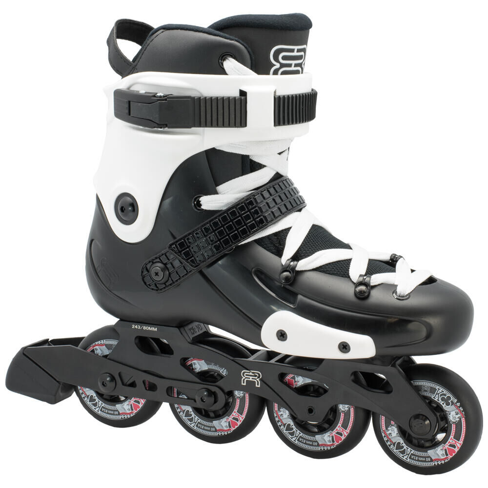 FR SKATES FR W 80 INLINE FITNESS, FREESTYLE, FREERIDE & CITY SKATES – BLACK / WHITE