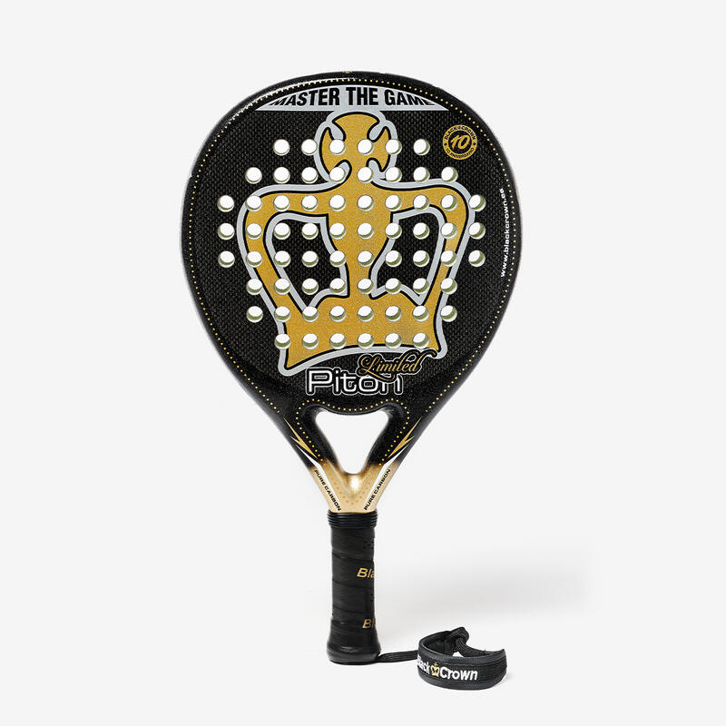 Pala de padel Black Crown Piton Limited dorada