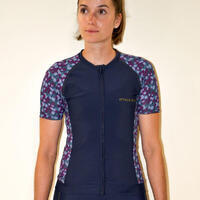 Maillot Cyclisme Femme Bleu Ecoresponsable