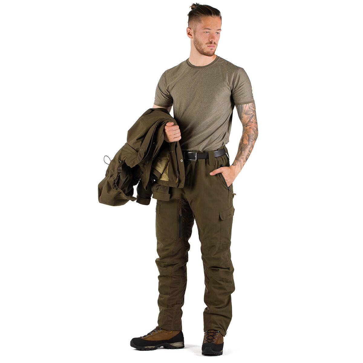 Pánské lovecké kalhoty Tagart Thunder Thermo 4 Green zateplené s membránou 4/5