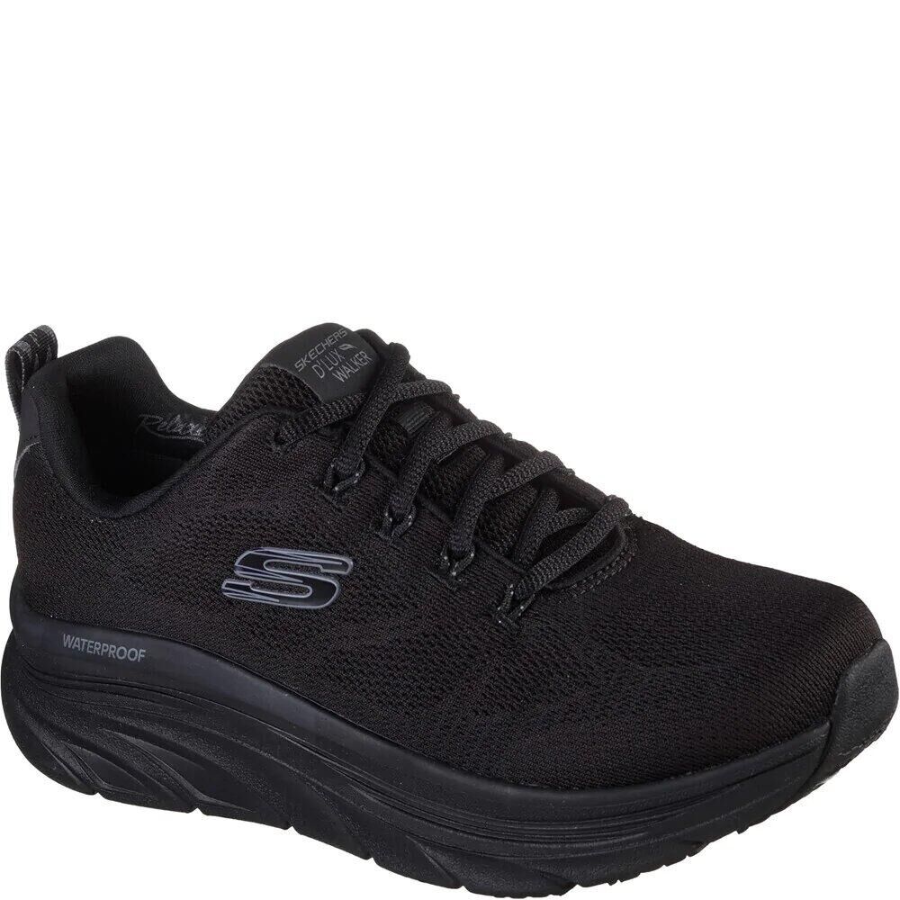 SKECHERS Womens/Ladies D´Lux Walker Get Oasis Trainers (Black)