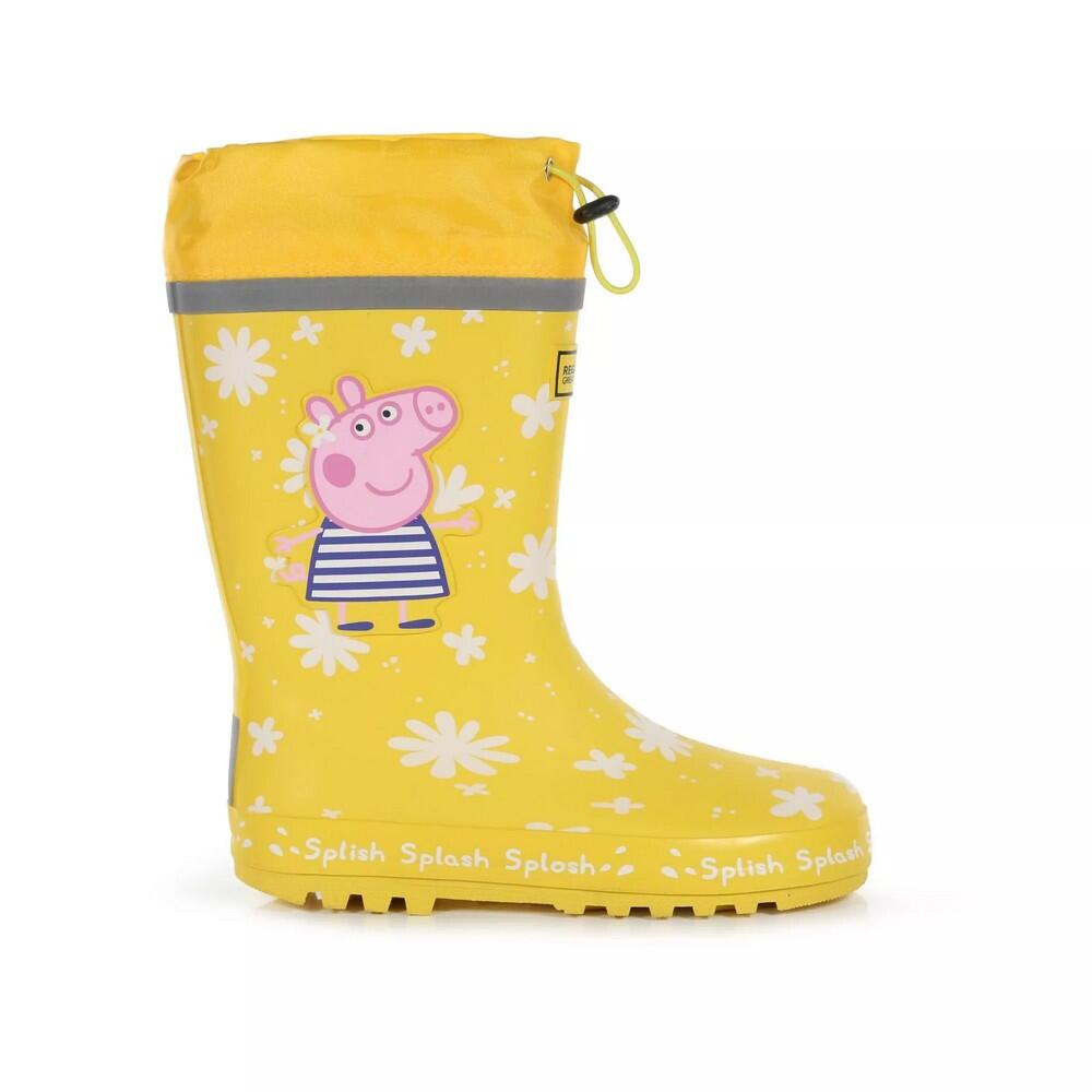 Childrens/Kids Daisy Peppa Pig Wellington Boots (Maize Yellow) 3/5