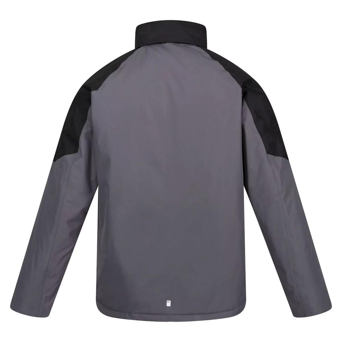 Giacca Impermeabile Uomo Regatta Calderdale Grigio Scuro Nero 2/4