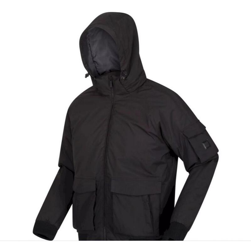 Chaqueta Impermeable Faizan para Hombre Negro