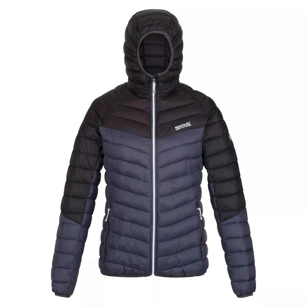 Womens/Ladies Harrock Lightweight Puffer Jacket (Black/Seal Grey) 1/4