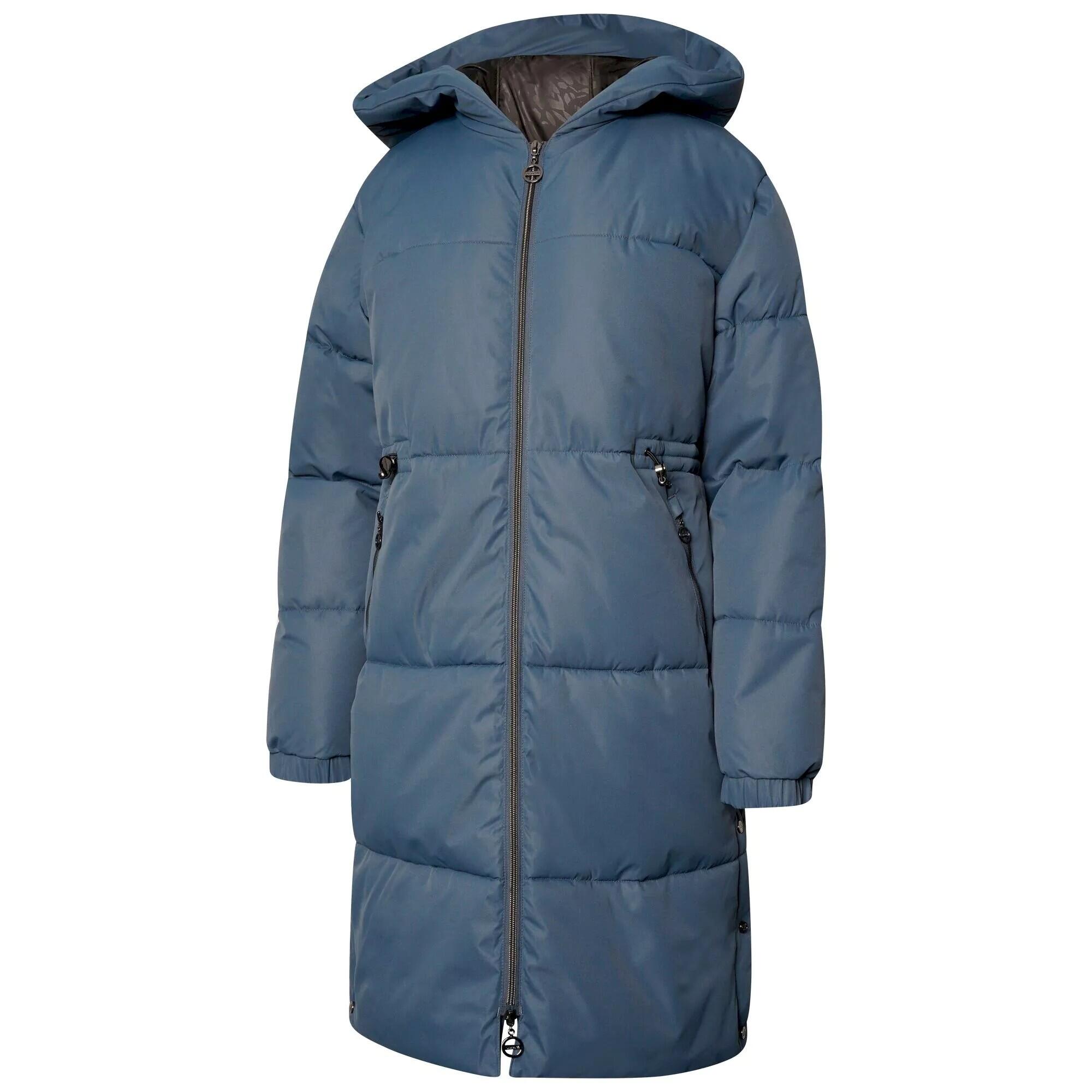Womens/Ladies Long Length Padded Jacket (Orion Grey) 3/4