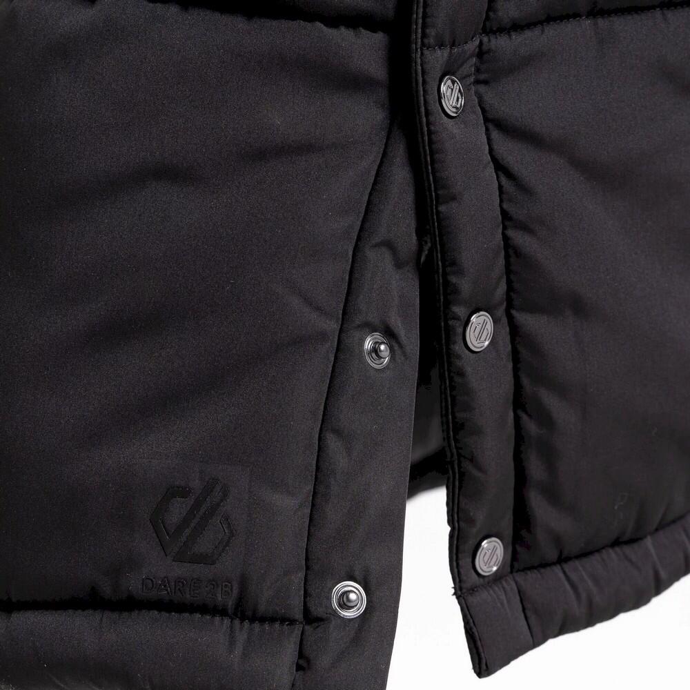 Womens/Ladies Reputable Long Length Padded Jacket (Black) 3/5
