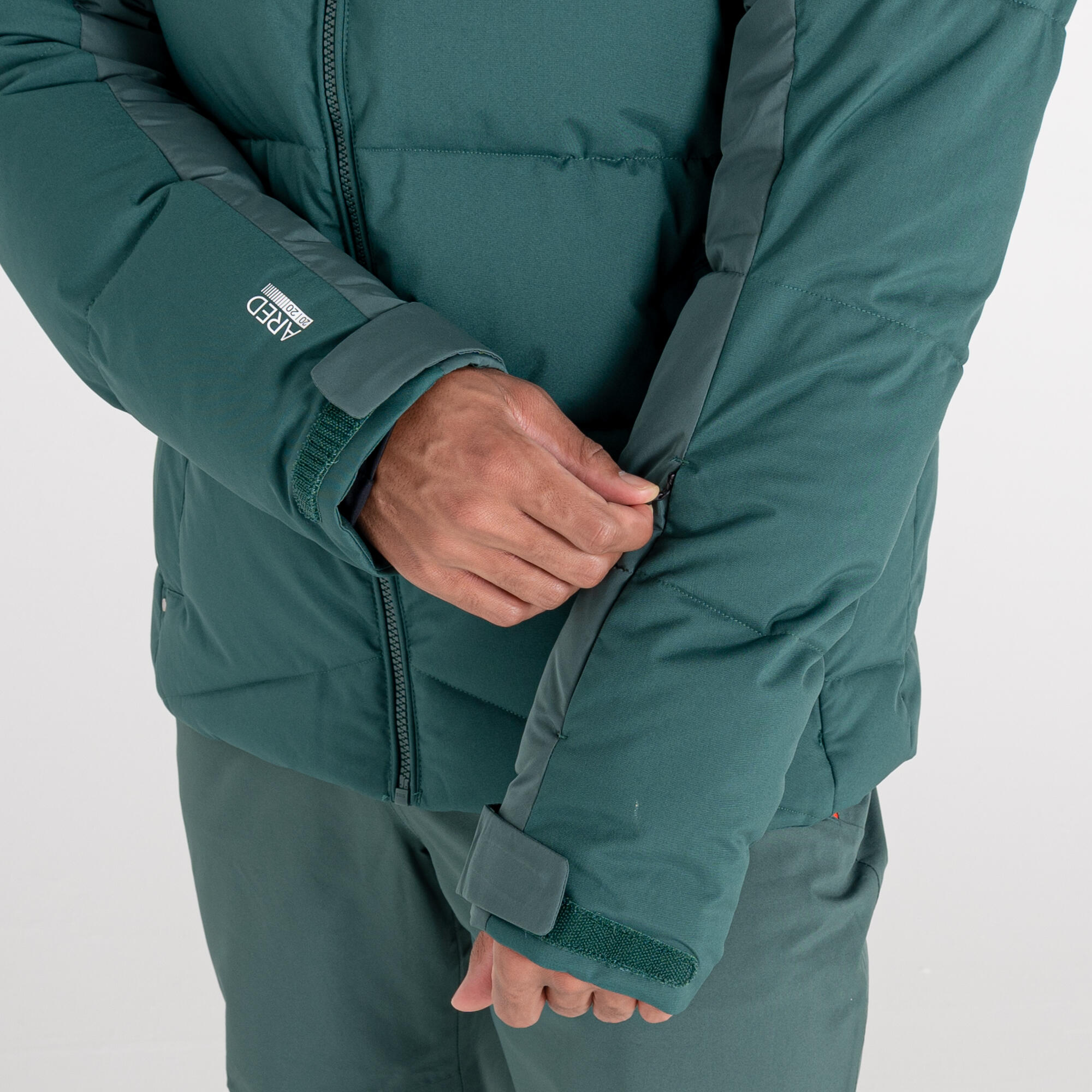 Mens Denote Waterproof Ski Jacket (Forest Green/Fern) 4/5