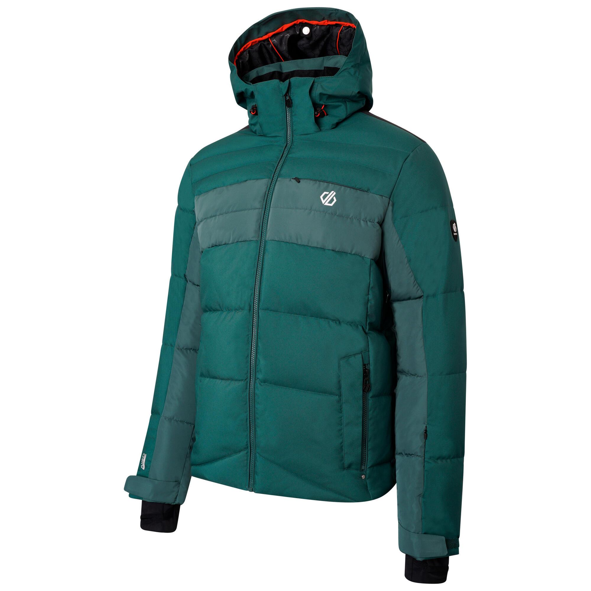 Mens Denote Waterproof Ski Jacket (Forest Green/Fern) 3/5
