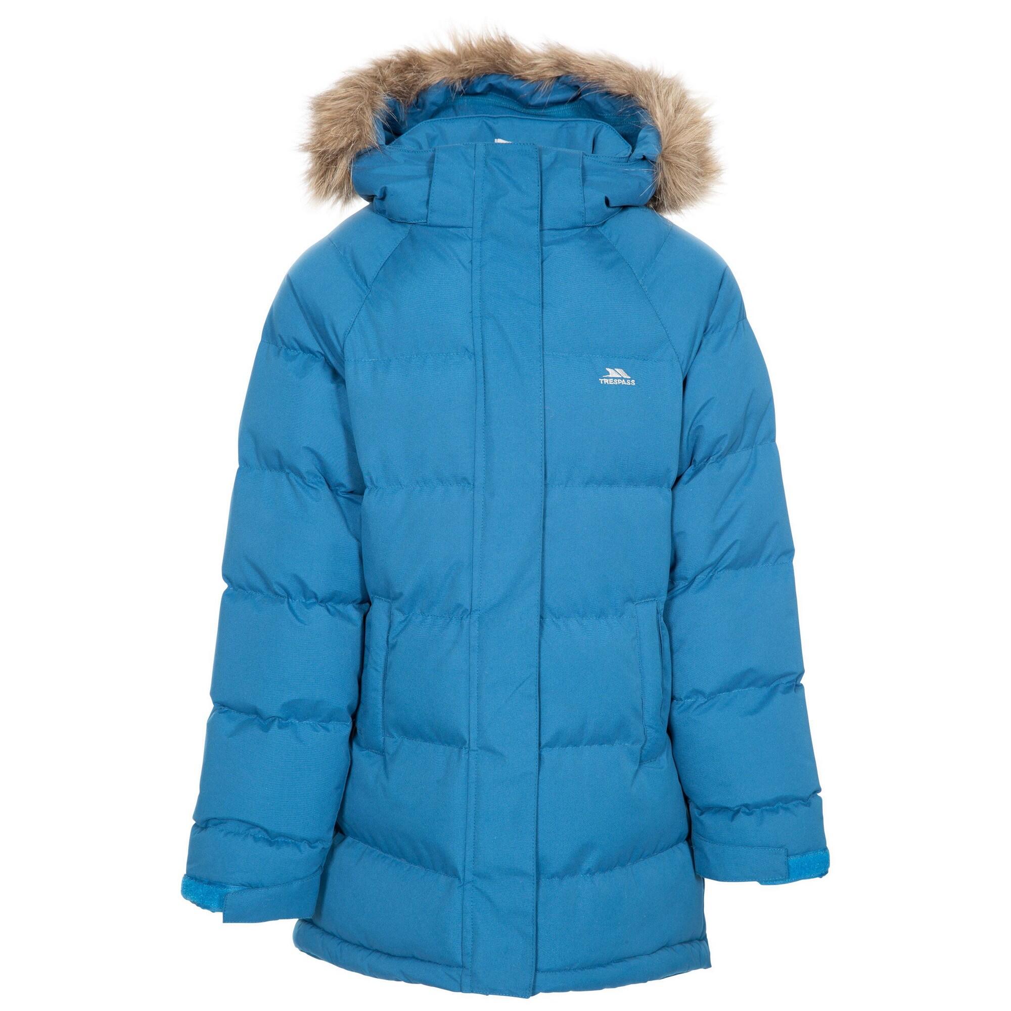 TRESPASS Chaqueta Acolchada Unique Niñas Azul Cósmico