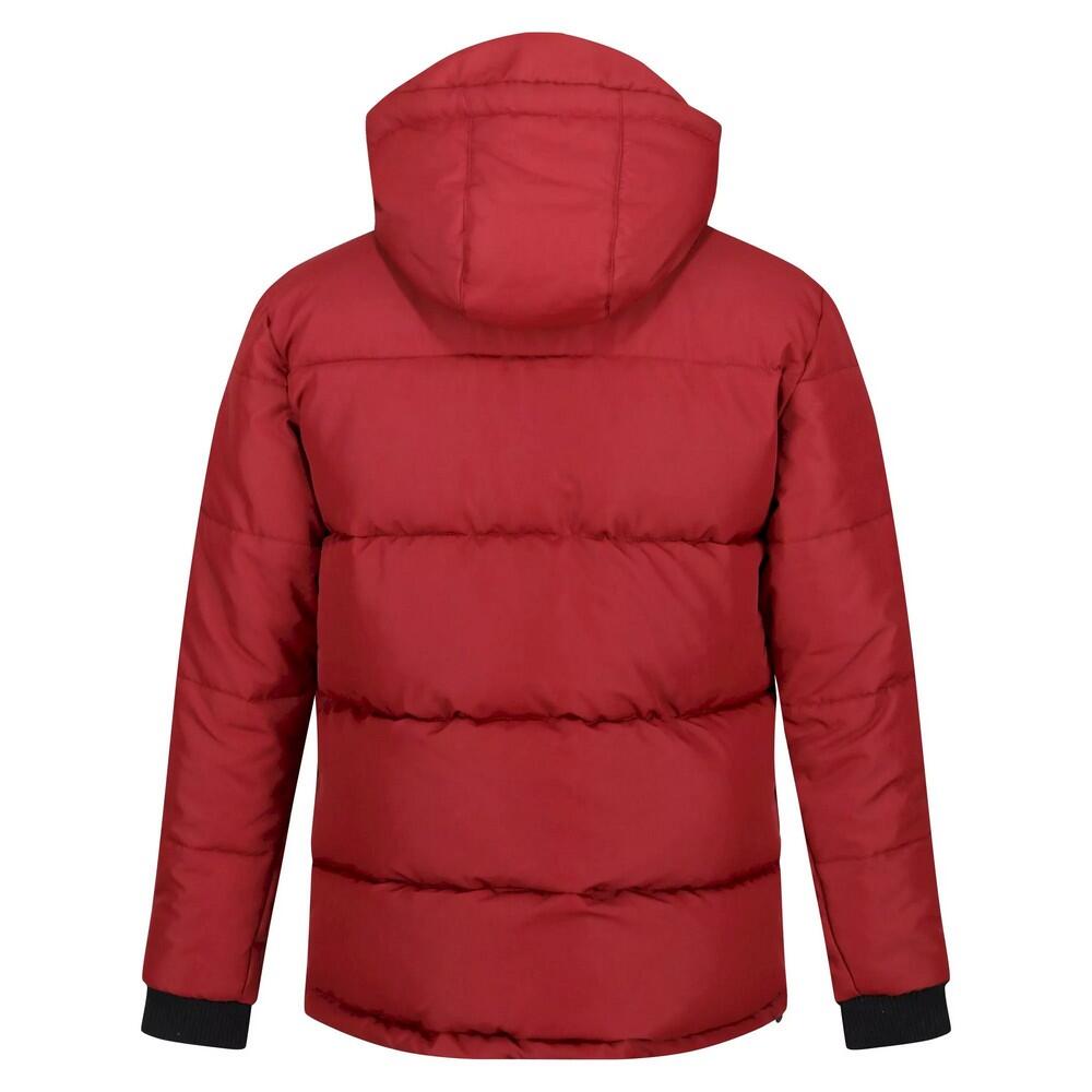 Mens Farren Lightweight Puffer Jacket (Syrah Red) 2/5